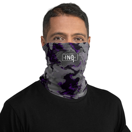 purple camo snood