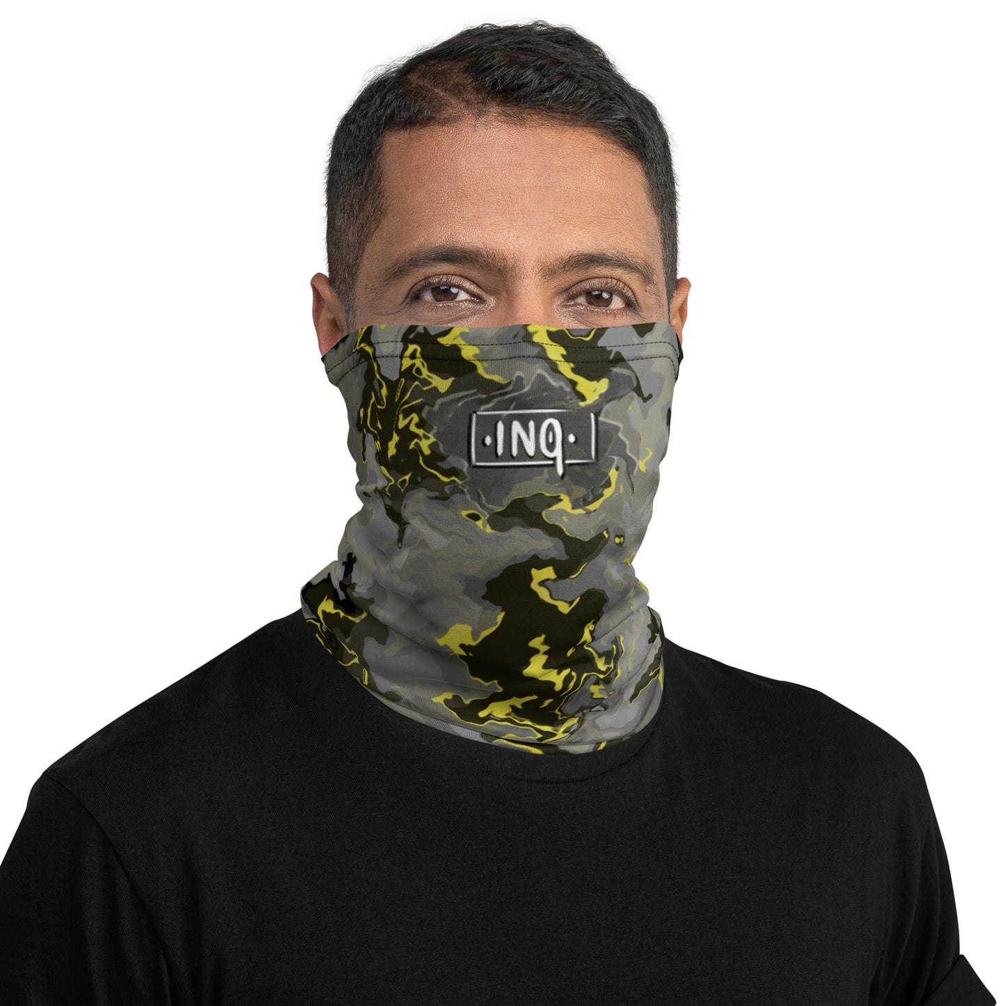 yellow camo snood